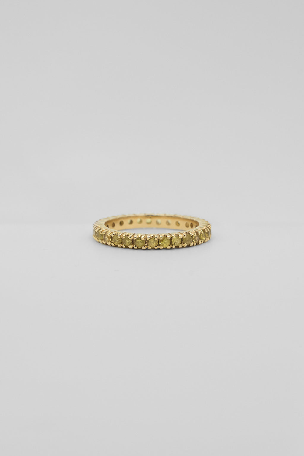 Yellow Sapphire Eternity Ring