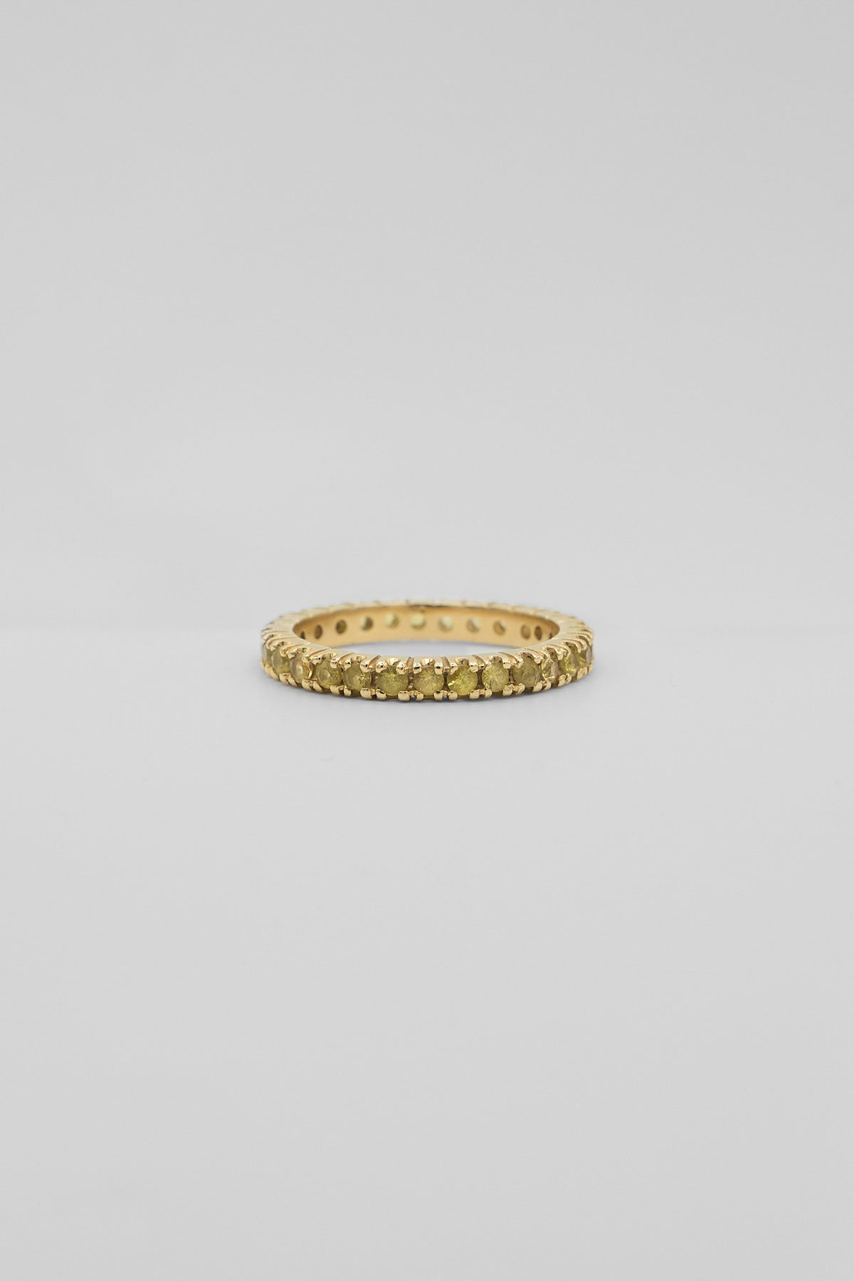 Yellow Sapphire Eternity Ring