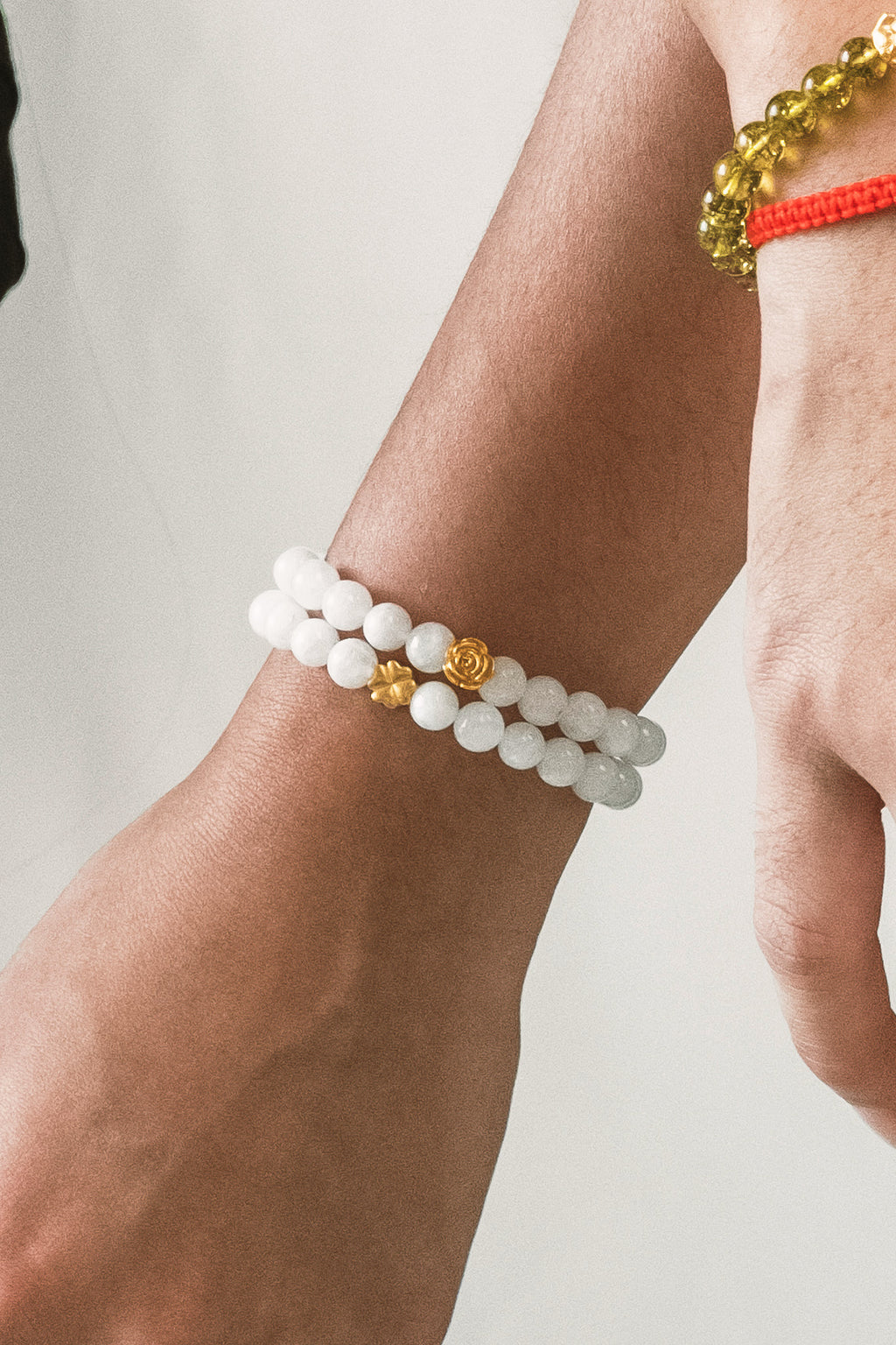 Lucky Clover Bead Bracelet