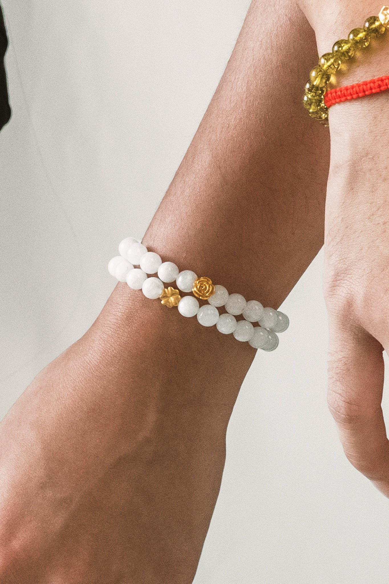 Lucky Clover Bead Bracelet