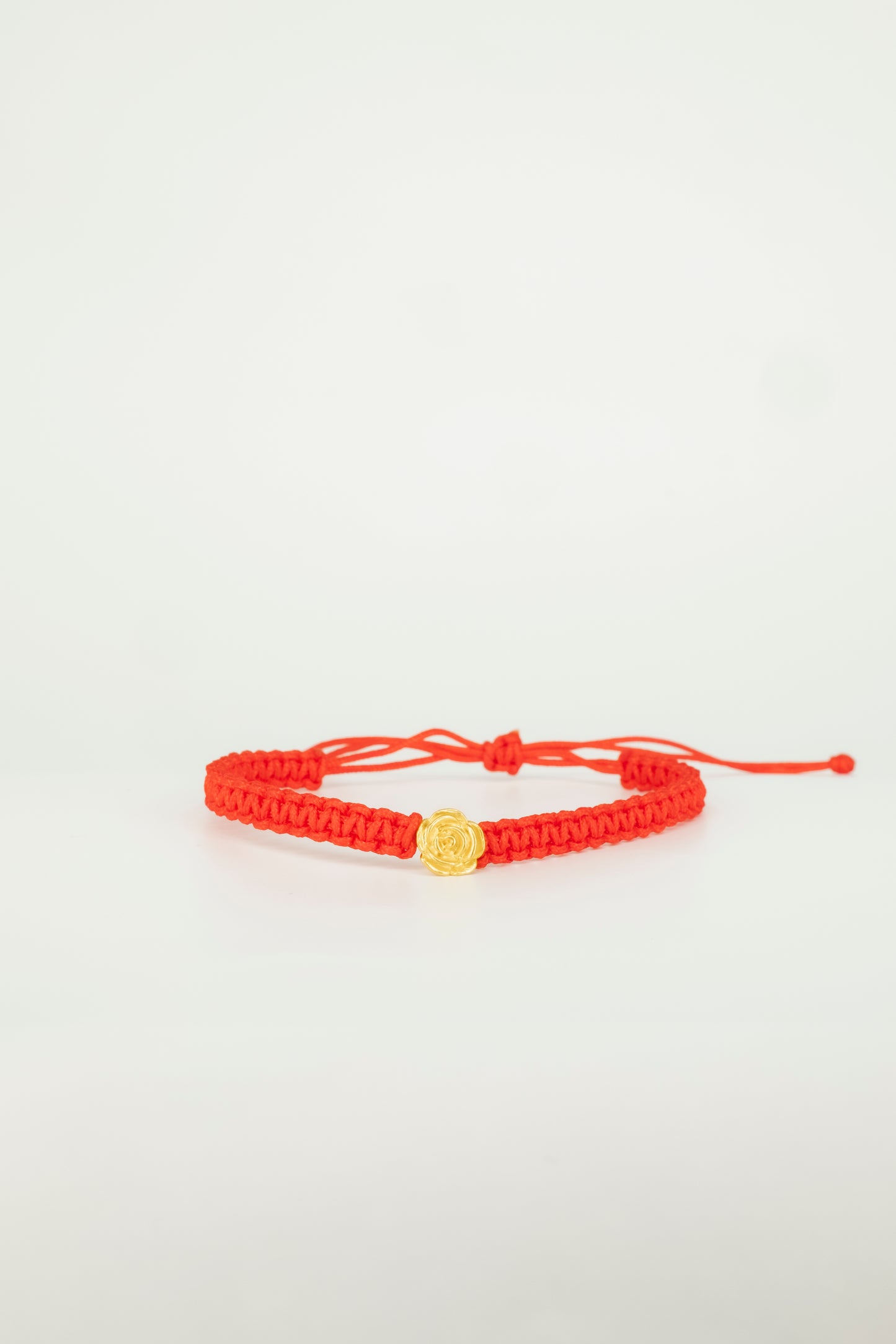 Lucky Rose Protection Cord Bracelet