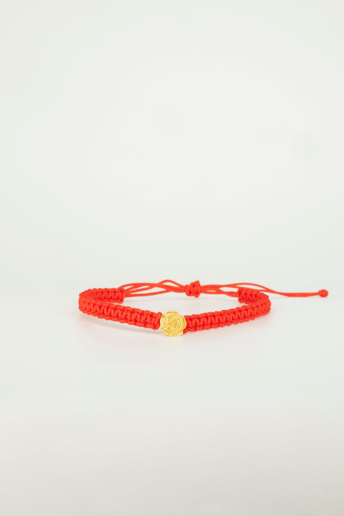 Lucky Rose Protection Cord Bracelet