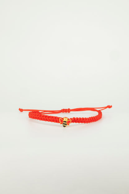 Lucky Honey Bee Protection Cord Bracelet