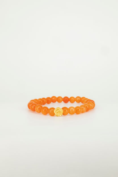 Lucky Rose Bead Bracelet