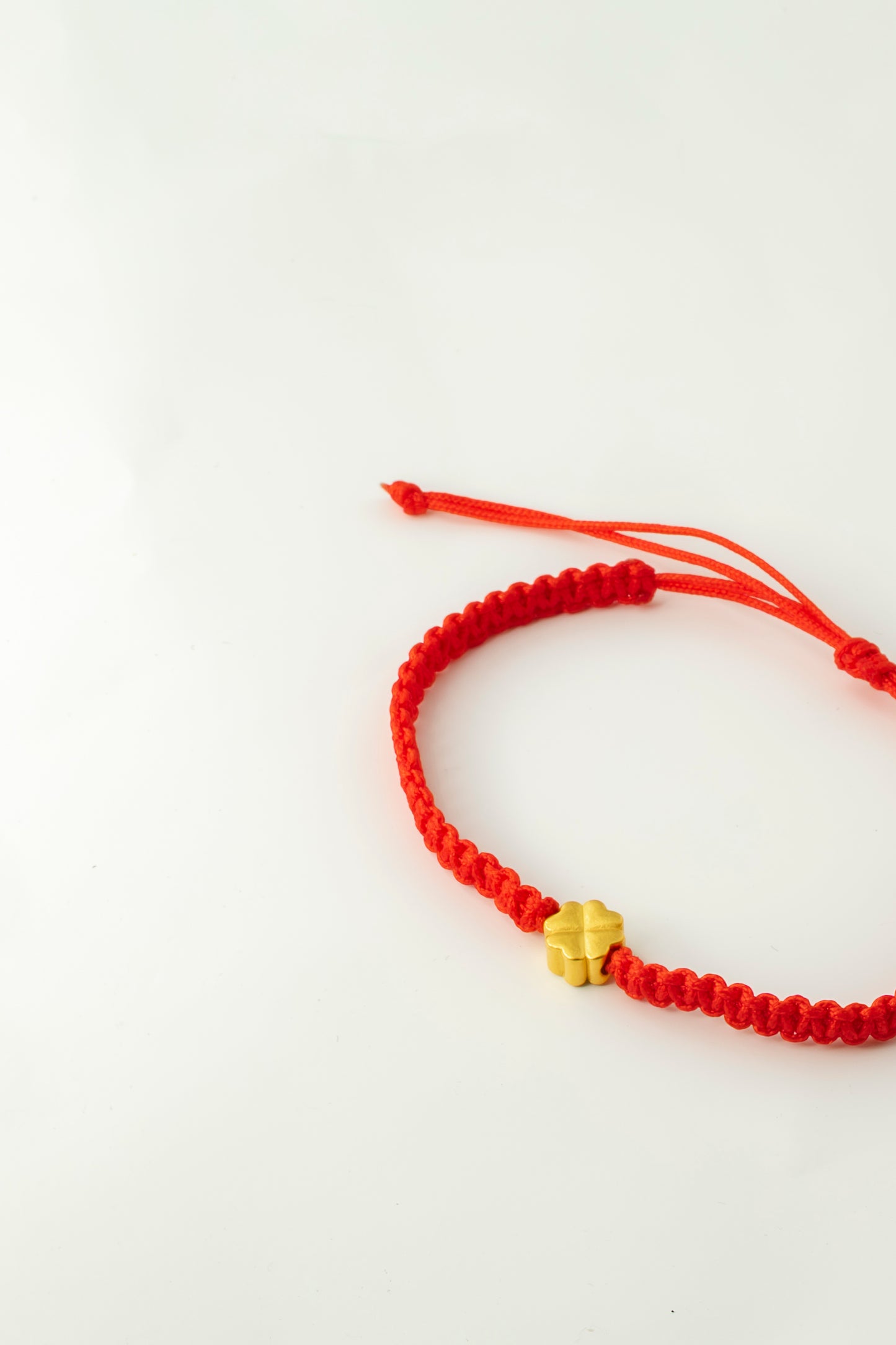 Lucky Clover Protection Cord Bracelet