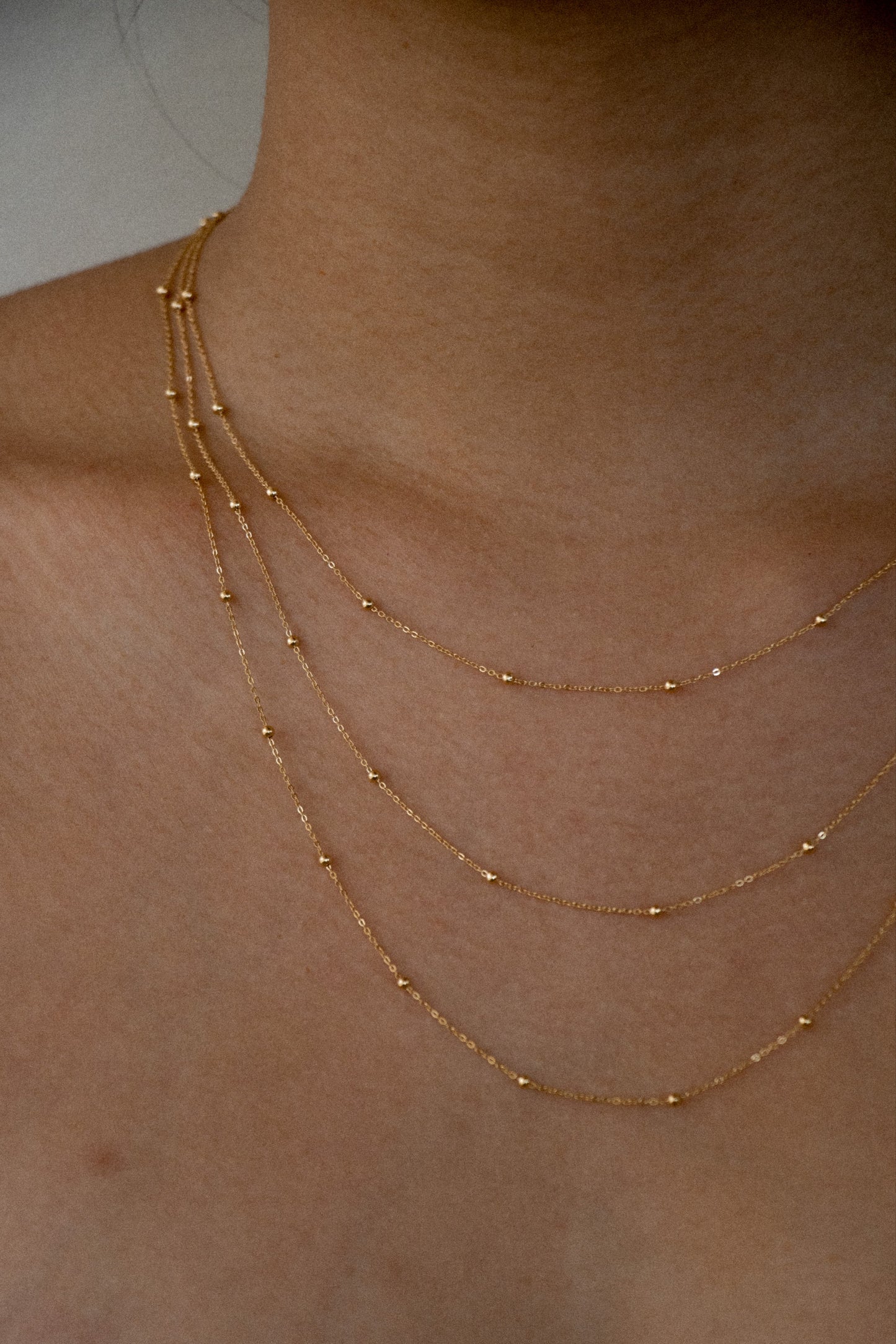 Mini Ball Chain (Yellow Gold)