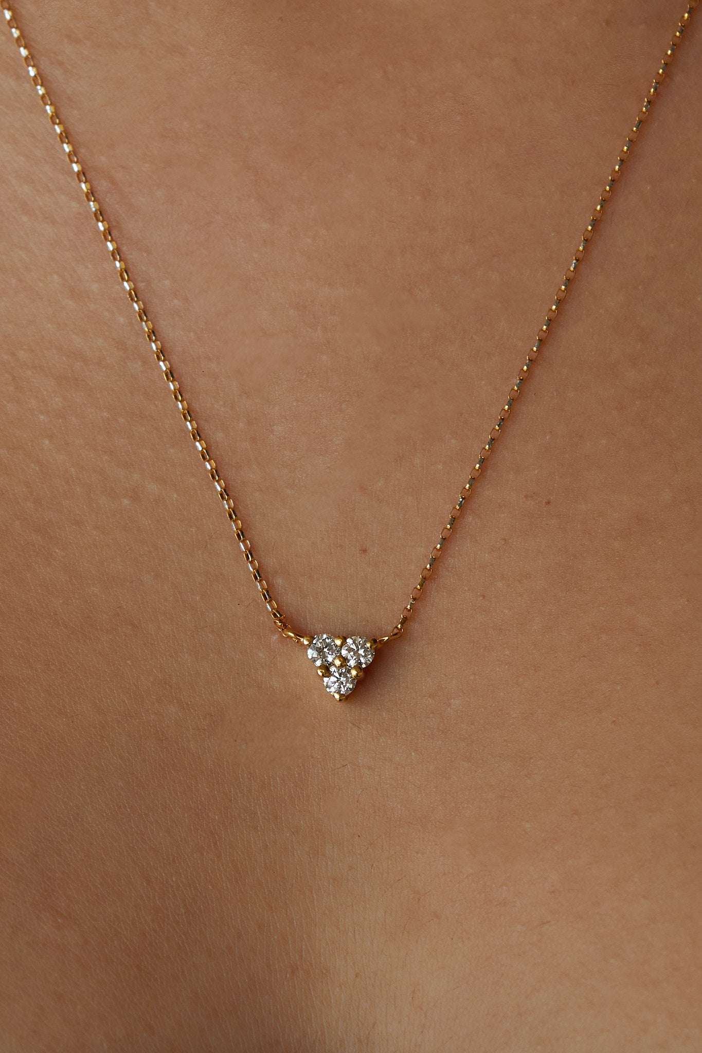 Tri-Diamond Necklace
