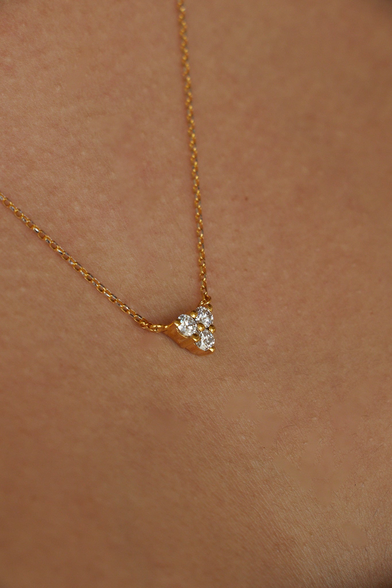 Tri-Diamond Necklace
