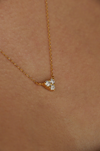 Tri-Diamond Necklace