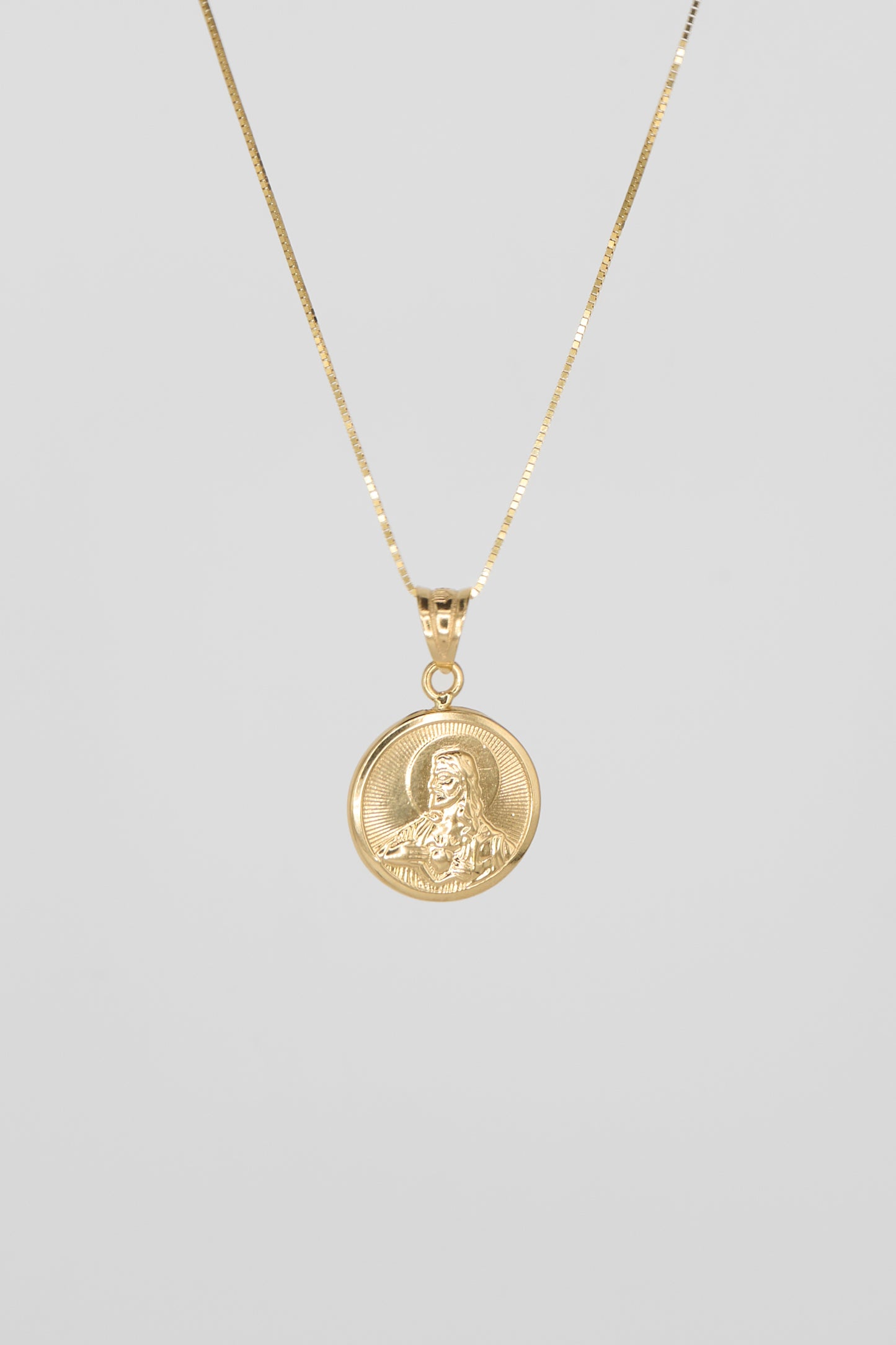 Sacred Heart & Perpetual Help Mini Pendant (Yellow Gold)
