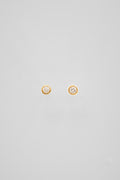 Bezel Diamond Earrings