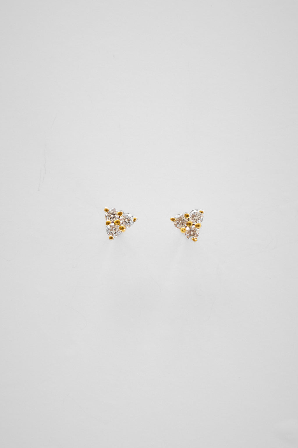 Tri-Diamond Earrings