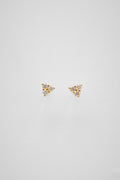 Tri-Diamond Earrings