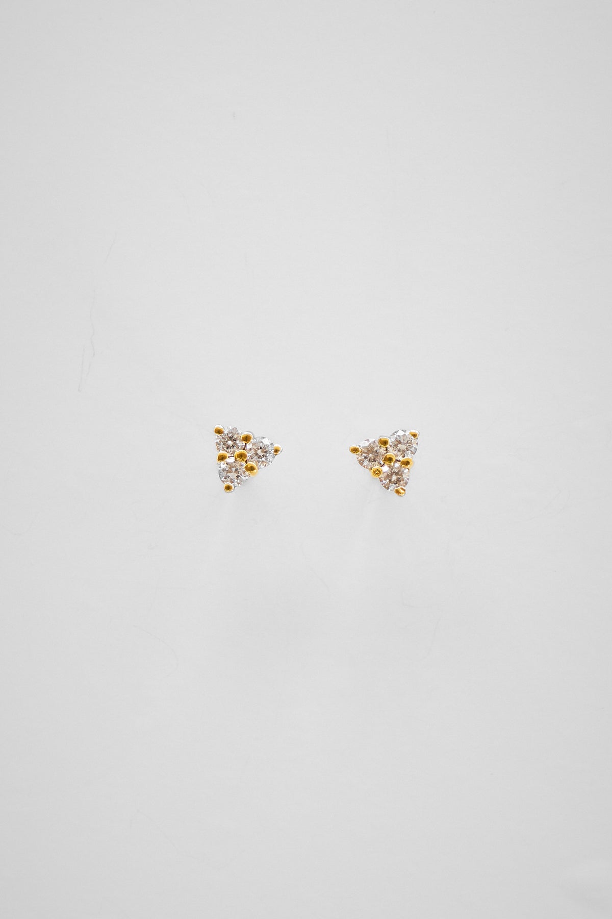 Tri-Diamond Earrings
