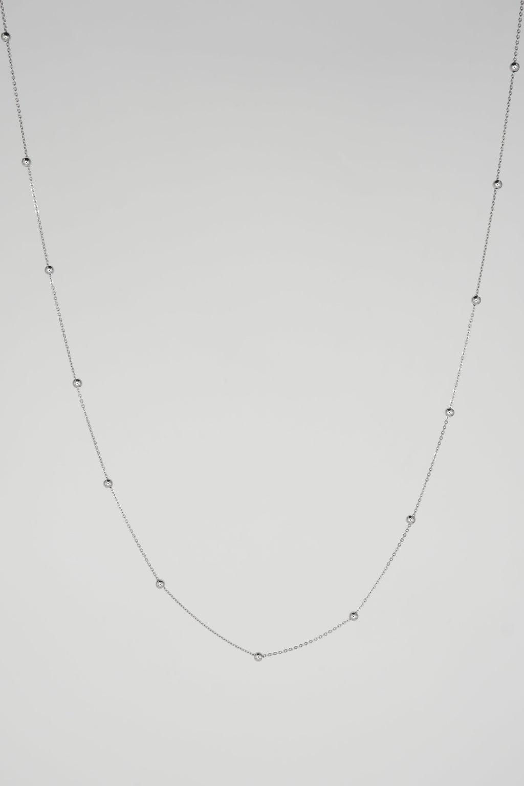 Mini Ball Chain (White Gold)