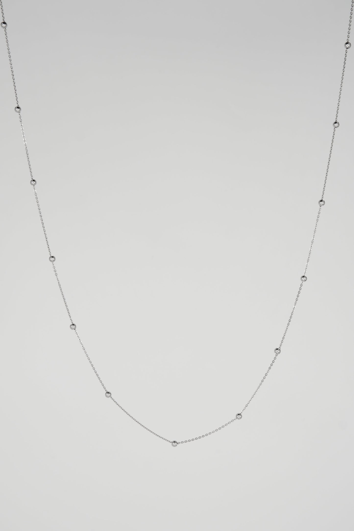 Mini Ball Chain (White Gold)