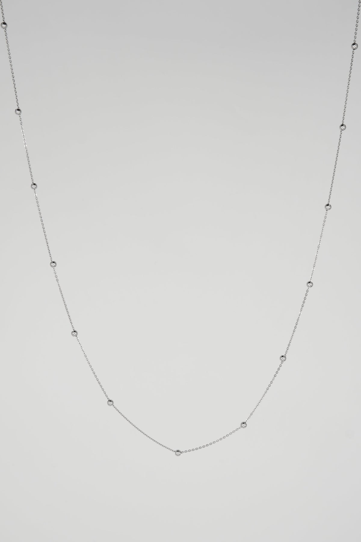 Mini Ball Chain (White Gold)