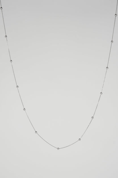 Mini Ball Chain (White Gold)